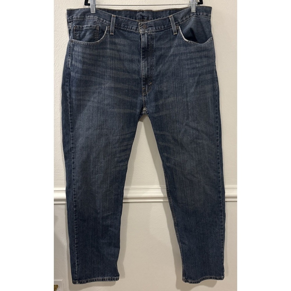 Levi's 559 Jeans Mens 42x34 Blue Relaxed Straight Fit Denim